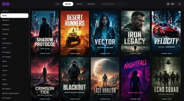 Movies Section Screenshot